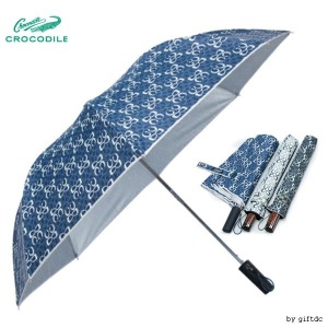 크로커다일 2단 패턴실버 우산