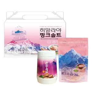 히말라야 핑크소금 2종세트 / 핑크솔트 200g (원통)+ 250g 명절선물 설날선물