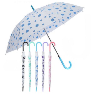 EVA 반투명 땡땡이우산 물방울우산 자동우산 장우산 반투명우산 판촉물 답례품