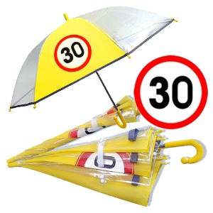 키르히탁교통 안전우산 야광 60장우산(최저속도) 투명투톤 화이바살대 투명우산 아동우산 어린이우산
